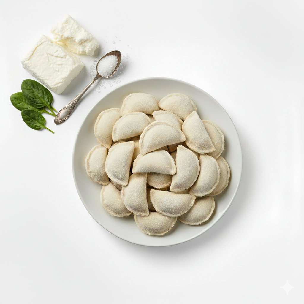 Вареники з сиром  (солоні)