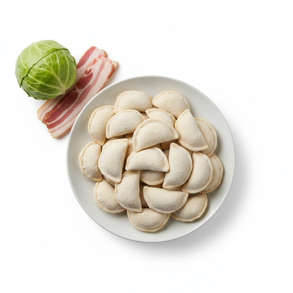 Вареники з капустою та беконом (Бігос)