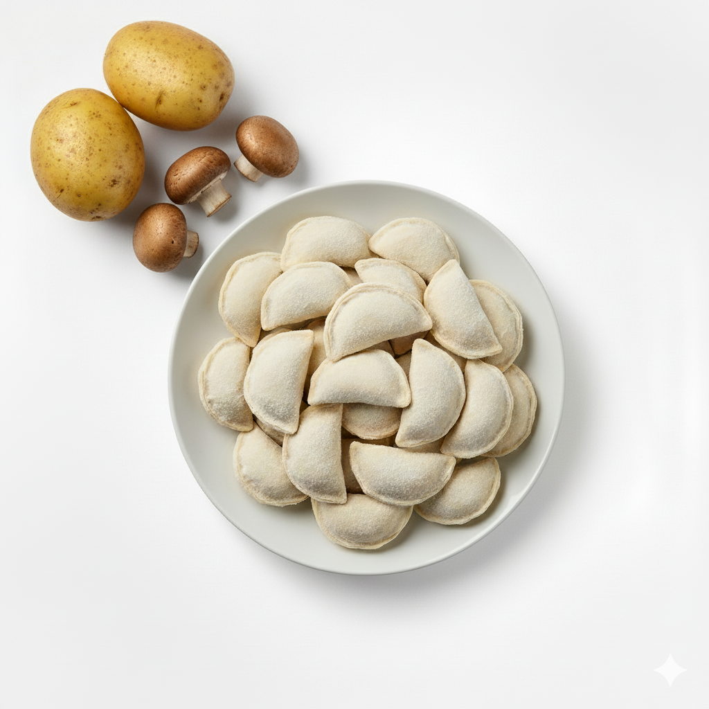 Вареники з картоплею та грибами