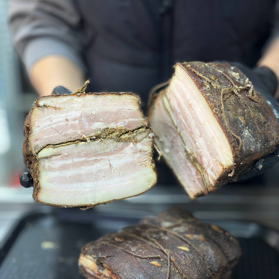 Свинячий Шпондер запечений з часником